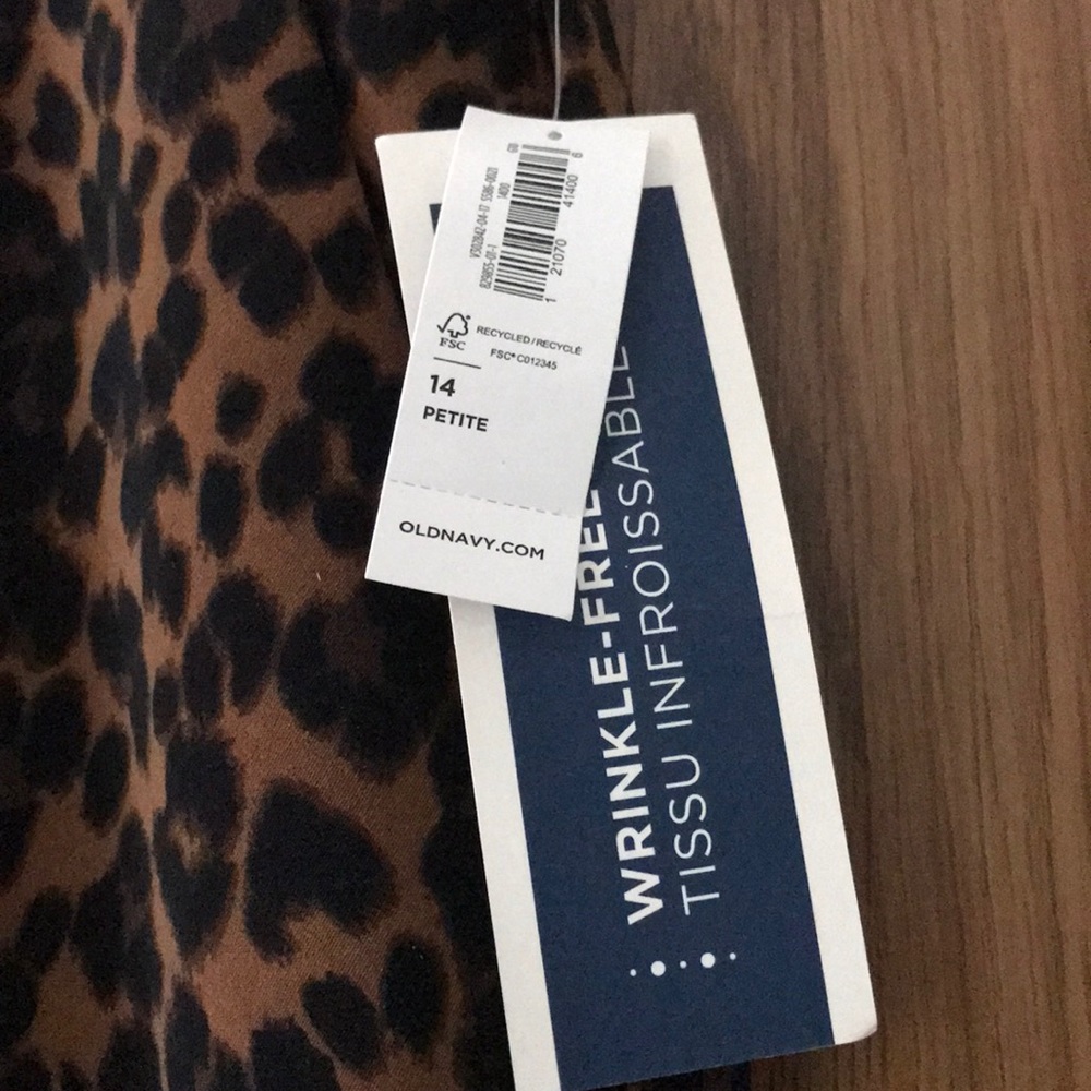 Old Navy Brand New Leopard Pant Sz 14P - Picture 2 of 4